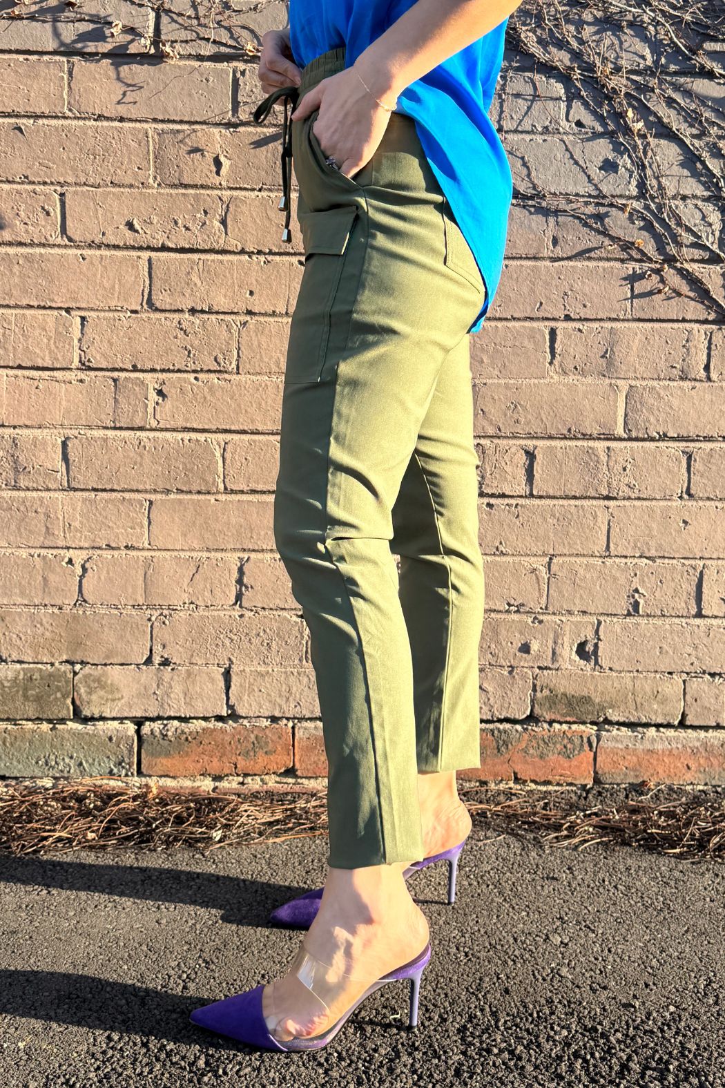 Khaki Lux Sport Cargo Pant
