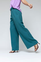 Teal Cleo Belt Pant - Final Sale