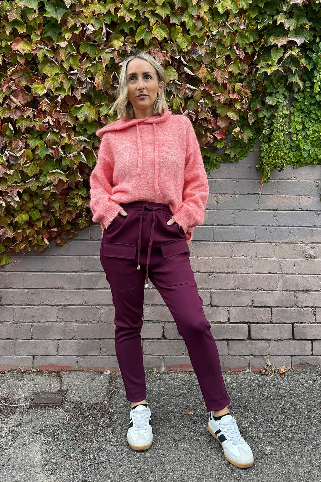 Wine Cargo Jogger Pant