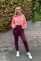 Wine Cargo Jogger Pant