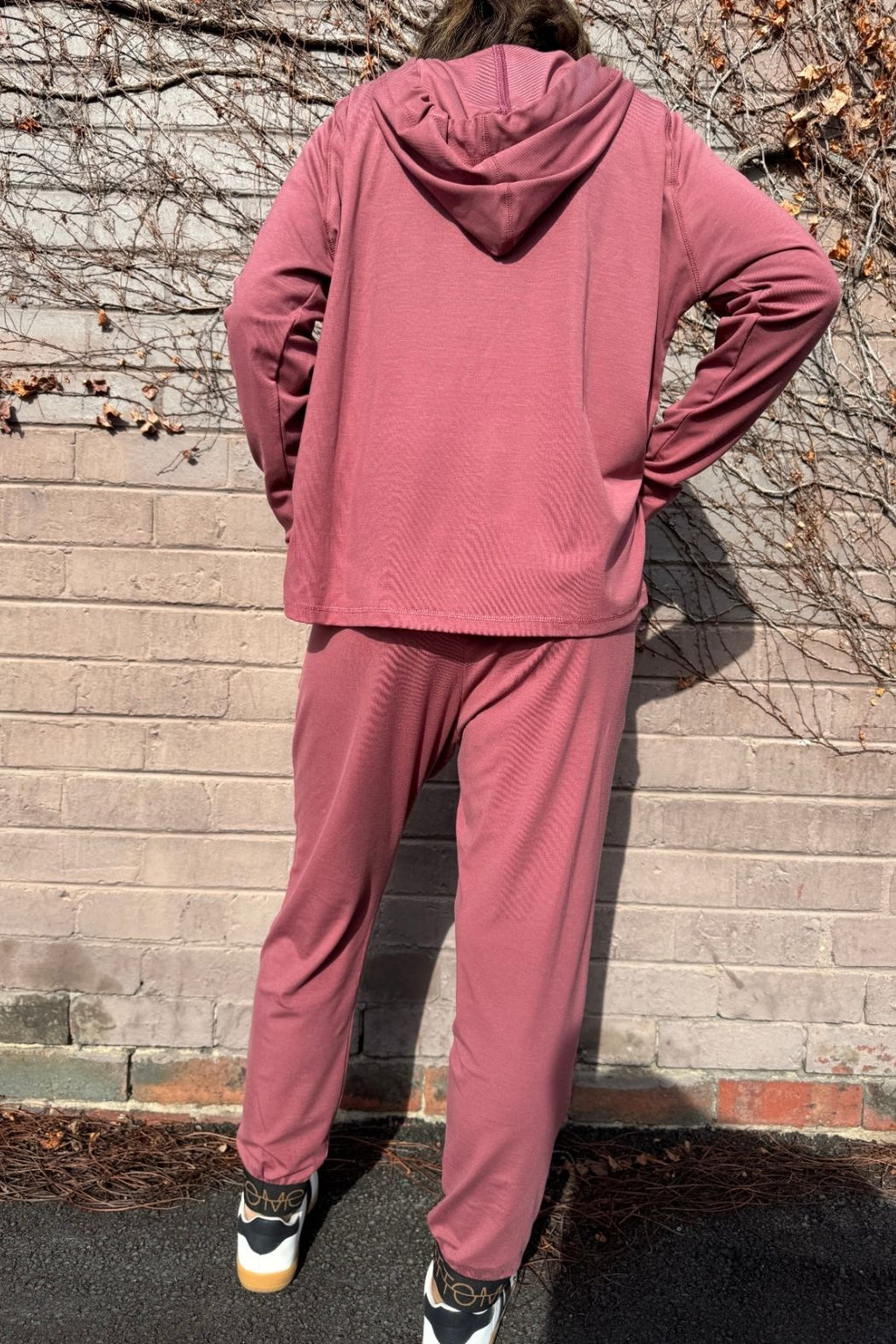 Rose Tencel Slouch Pant