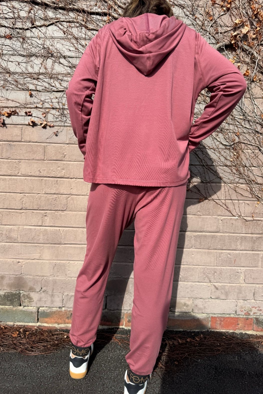 Rose Tencel Slouch Pant