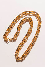 Rectangular Gold Chain Necklace S