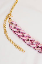 Pink And Purple Resin Belt