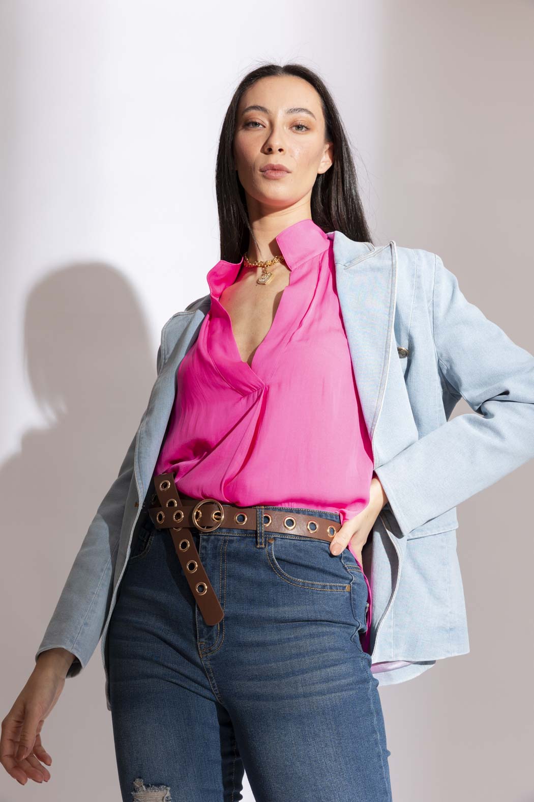 Light Denim Sisca Blazer