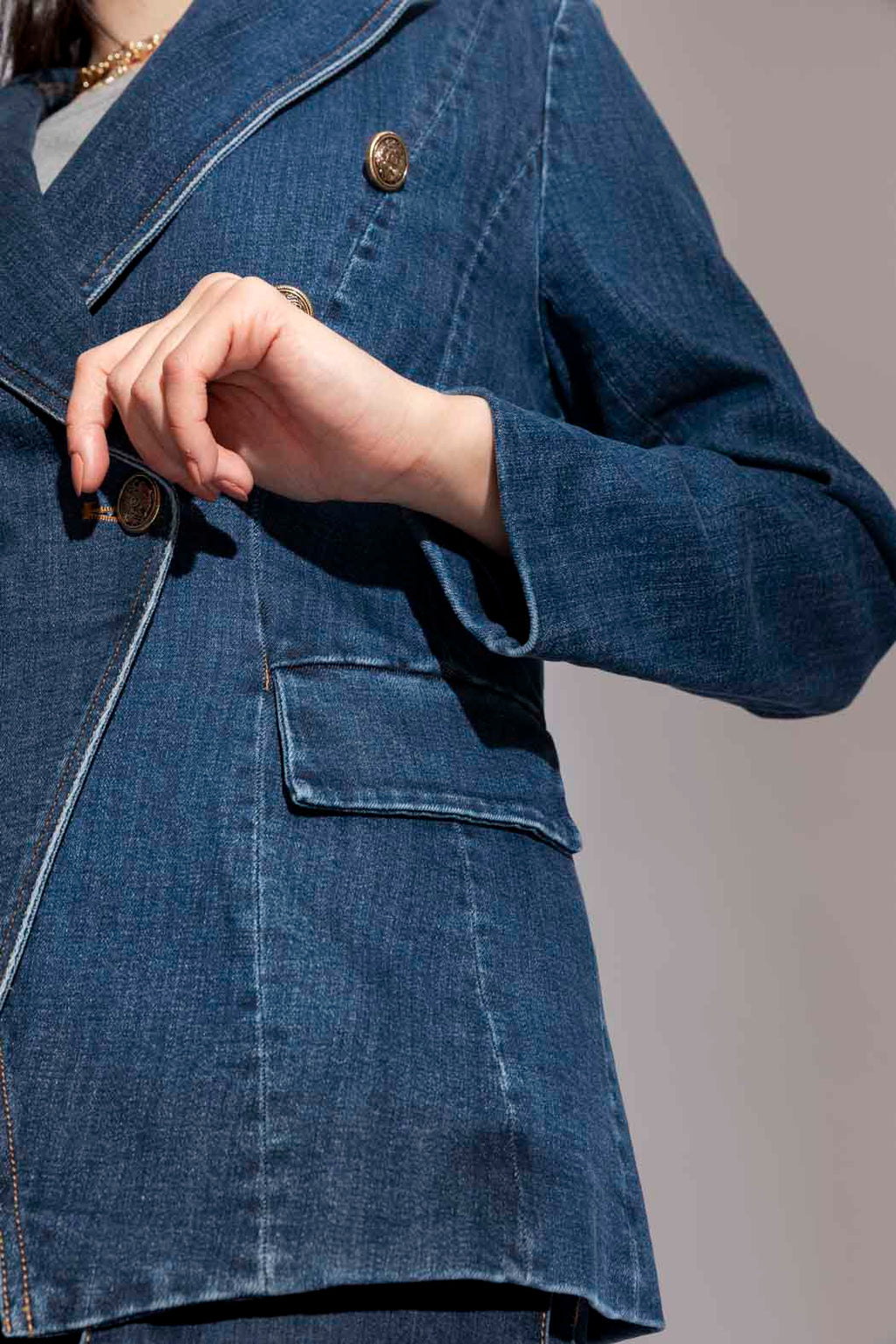 Dark Denim Sisca Blazer