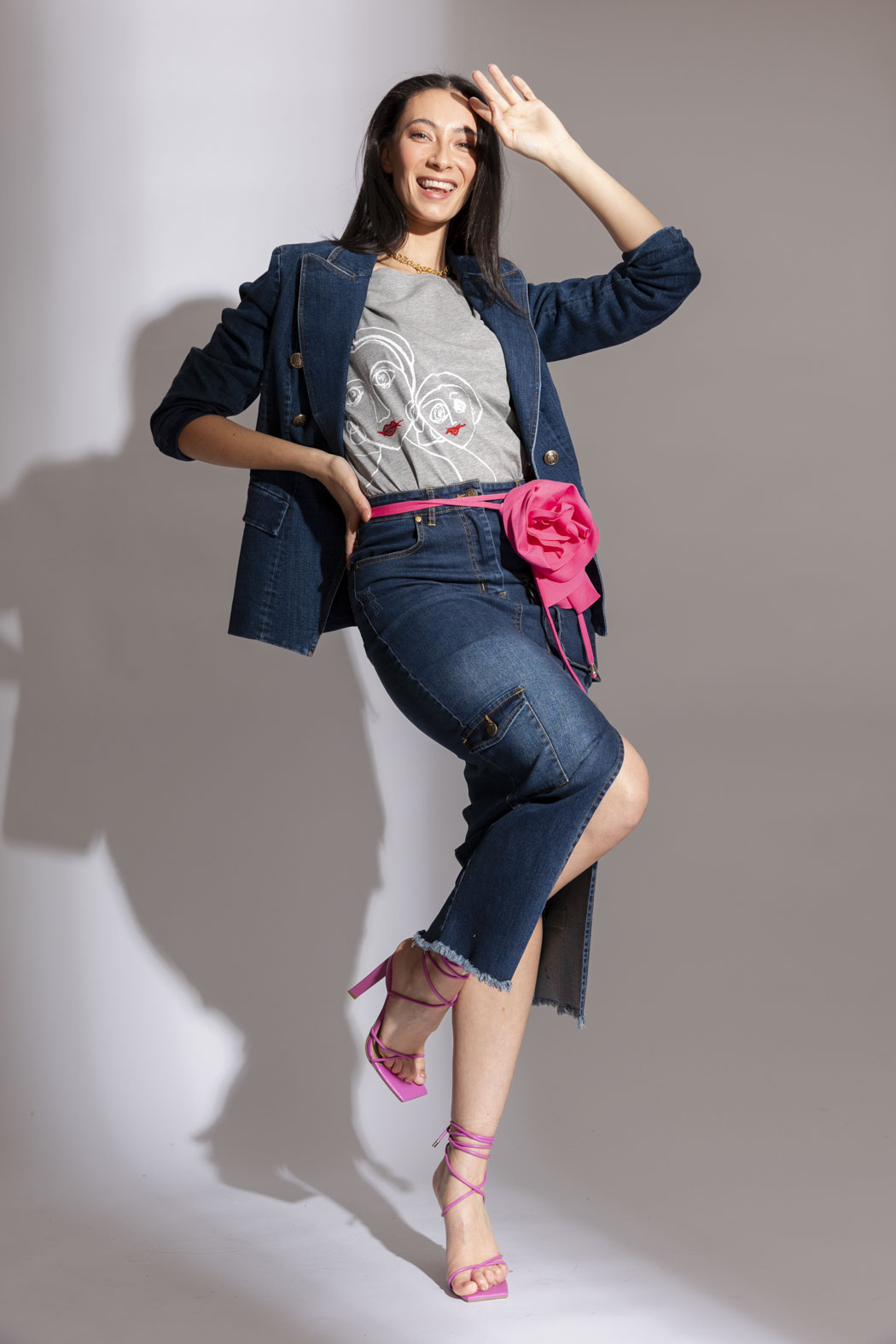 Dark Denim Sisca Blazer