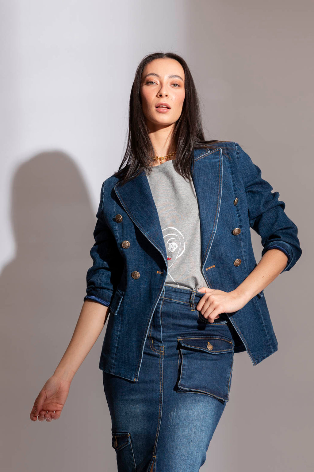 Dark Denim Sisca Blazer