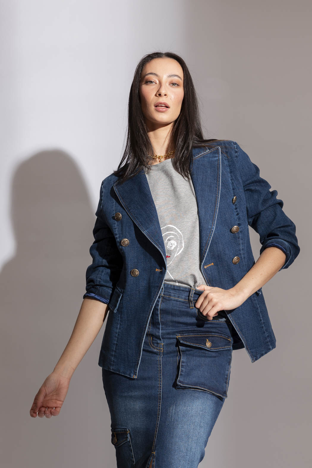 Dark Denim Sisca Blazer