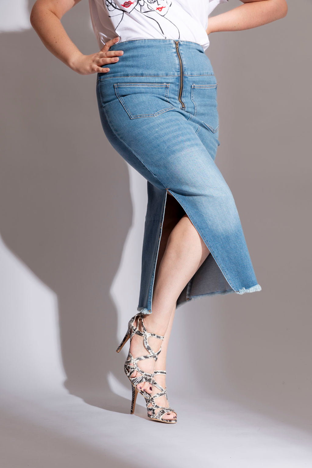 Mid Denim Nevada Skirt