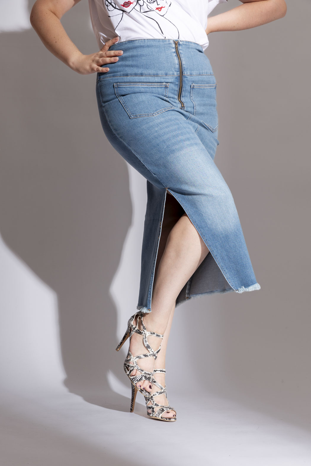 Mid Denim Nevada Skirt