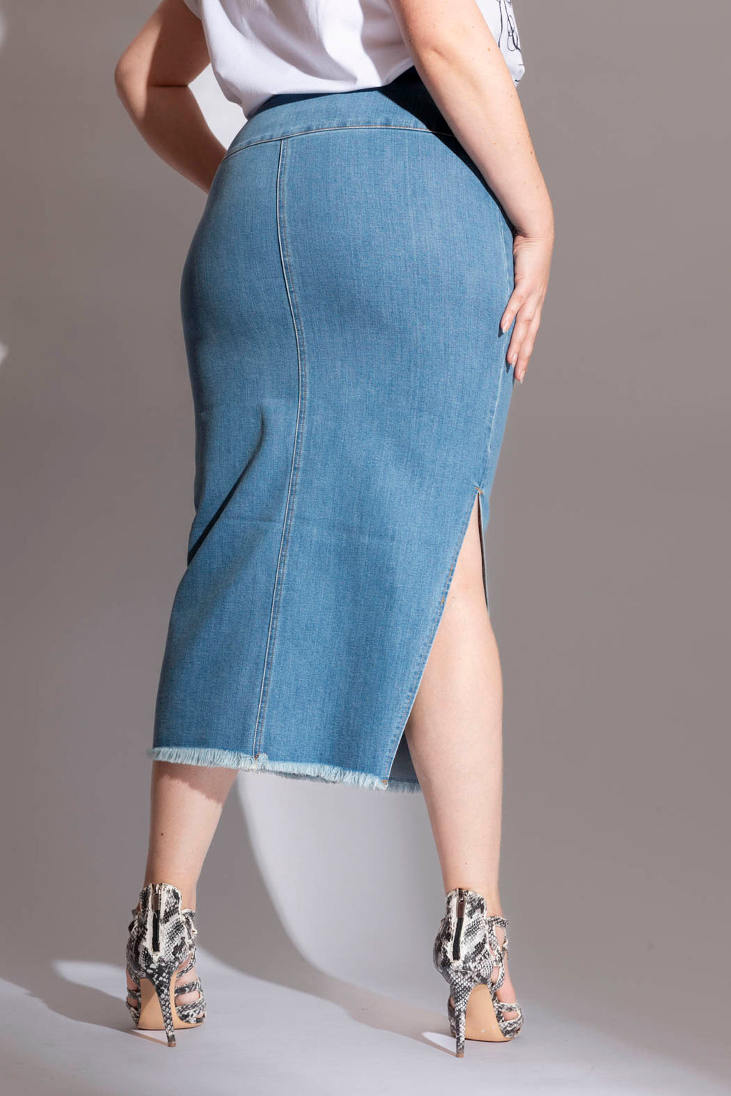 Mid Denim Nevada Skirt