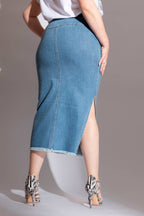 Mid Denim Nevada Skirt
