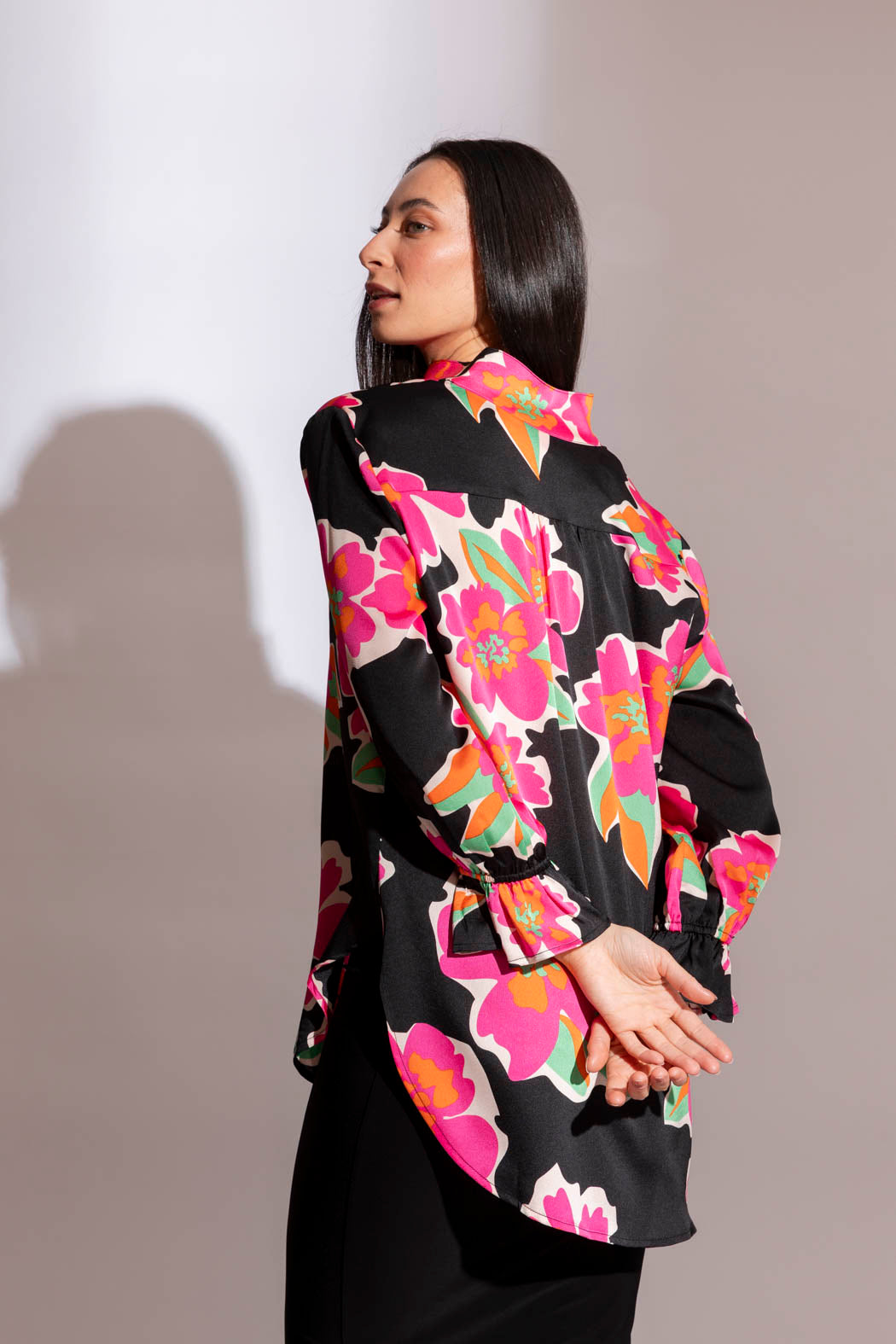 Pink Floral Femme Blogger Shirt
