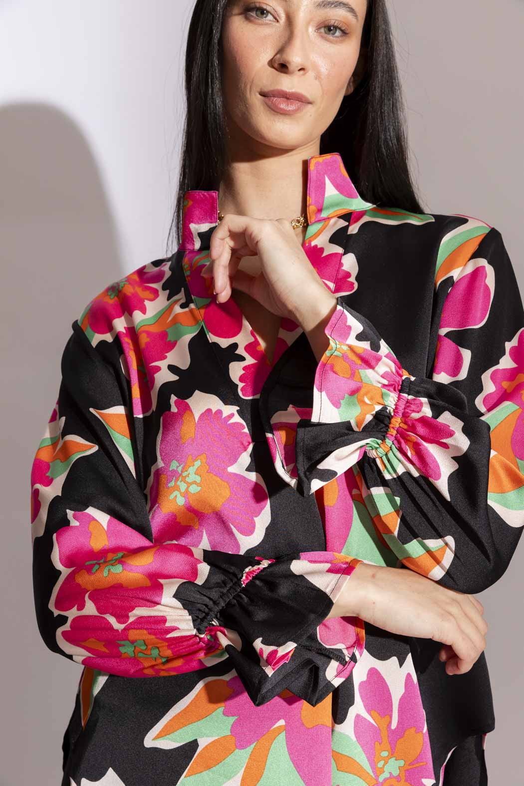 Pink Floral Femme Blogger Shirt