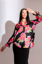 Pink Floral Femme Blogger Shirt