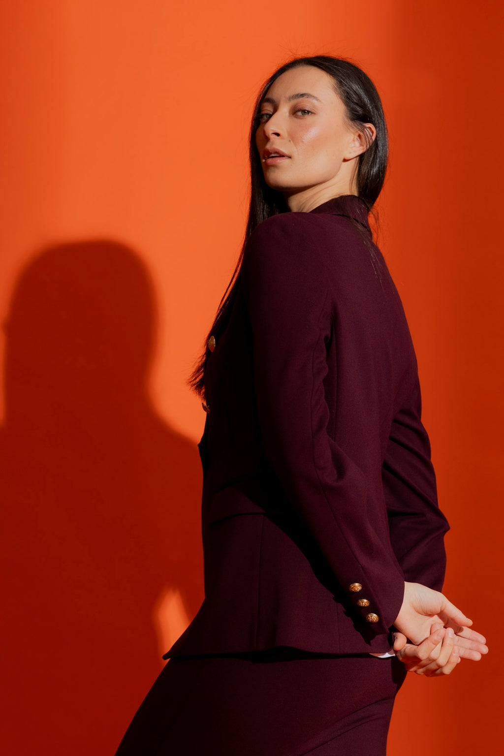 Merlot Ponte Sisca Blazer - SALE