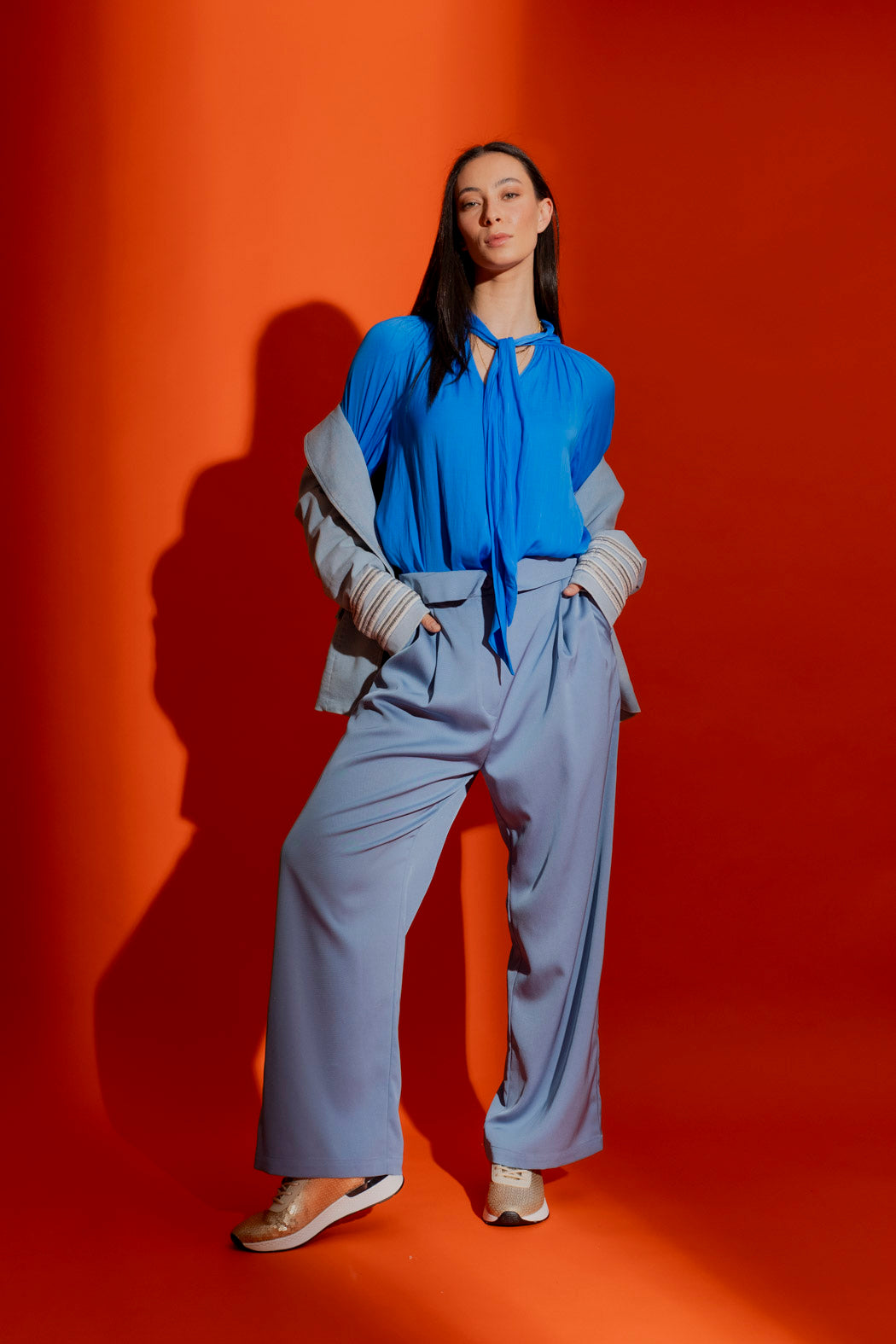 Cobalt Victoria Blouse