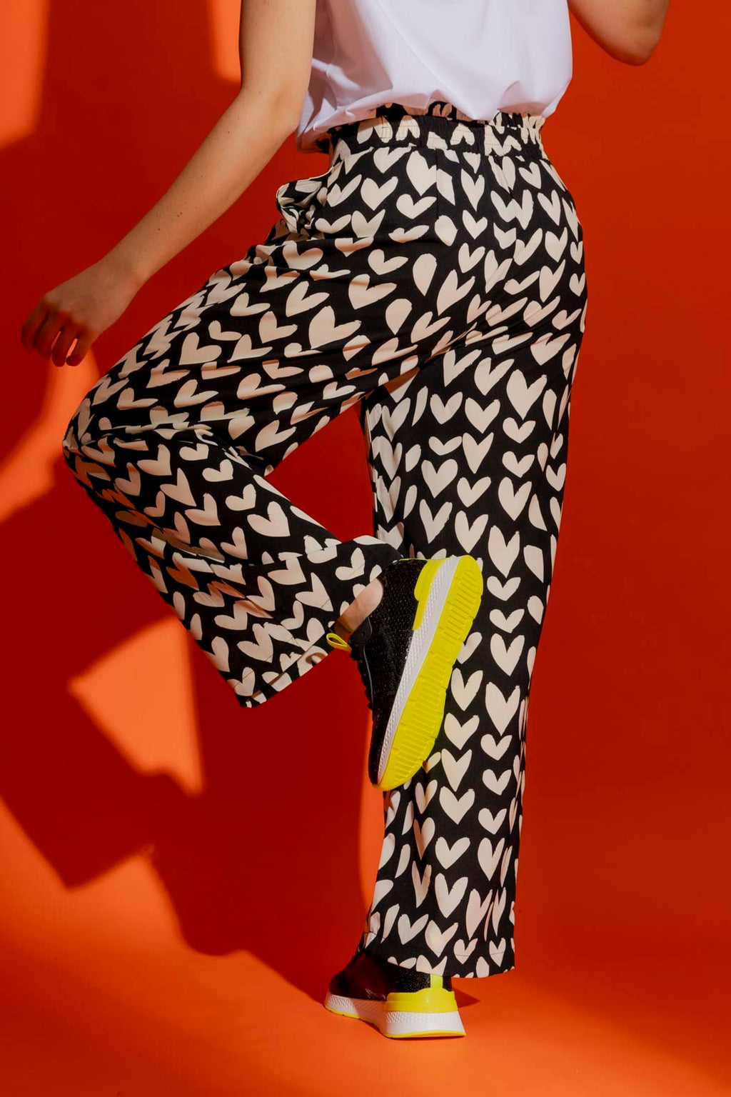 Ivory Hearts Vogue Pants