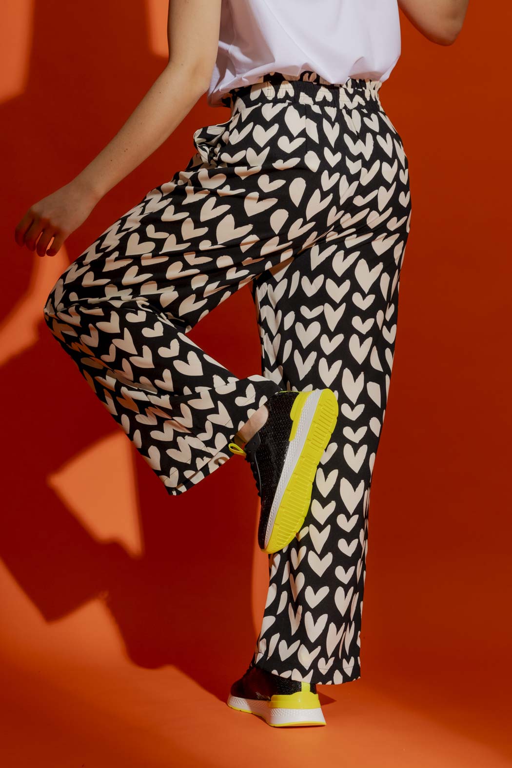 Ivory Hearts Vogue Pants
