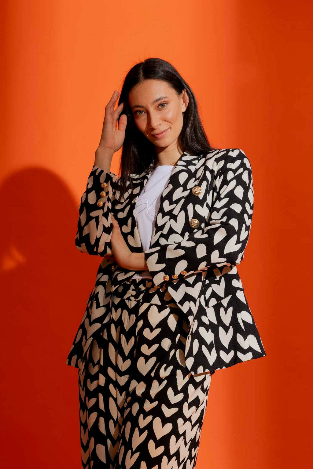 Ivory Hearts Sisca Blazer