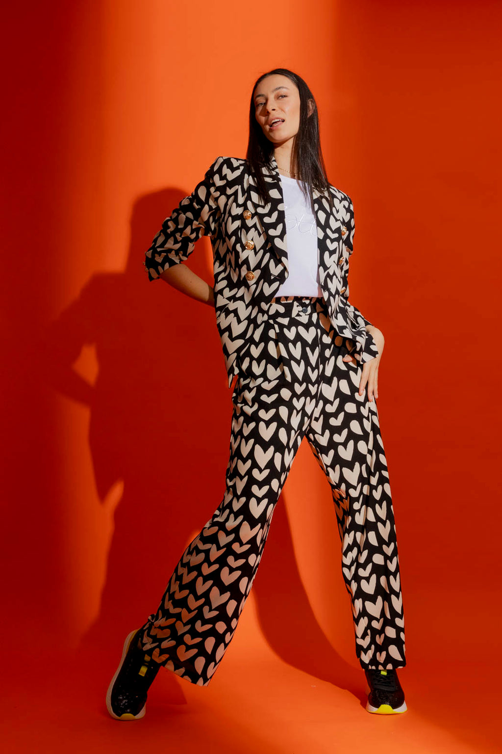 Ivory Hearts Sisca Blazer