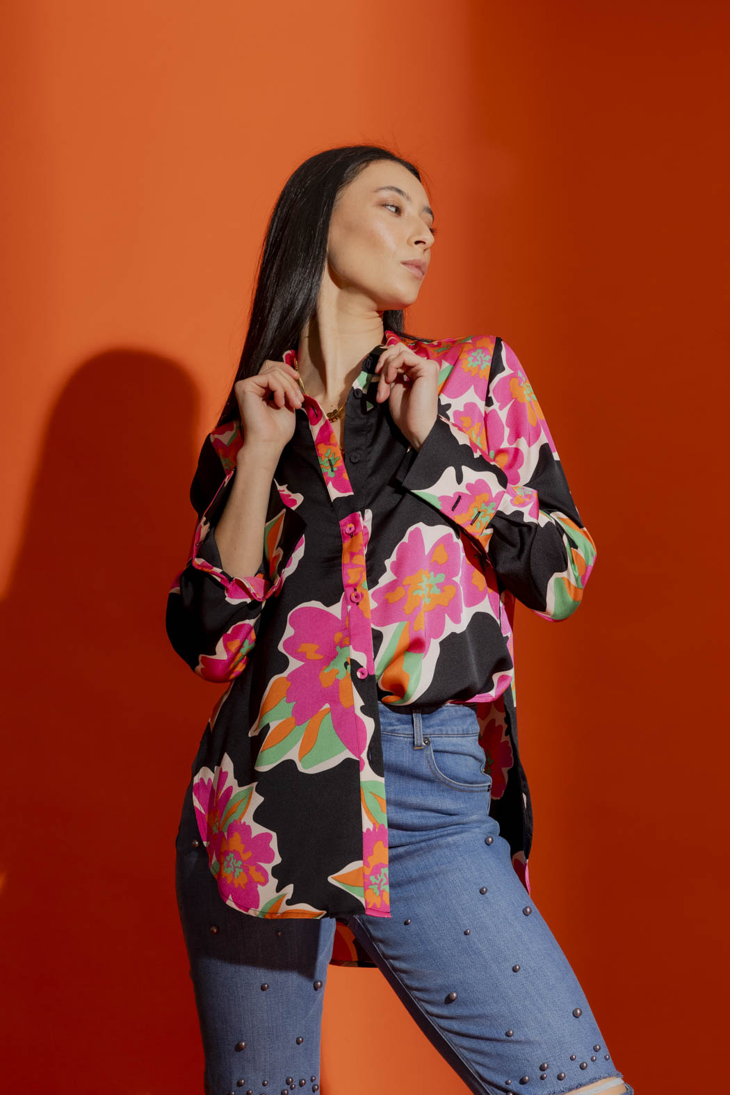 Pink Floral Charlie Shirt
