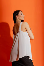 Ivory Wide Strap Cami