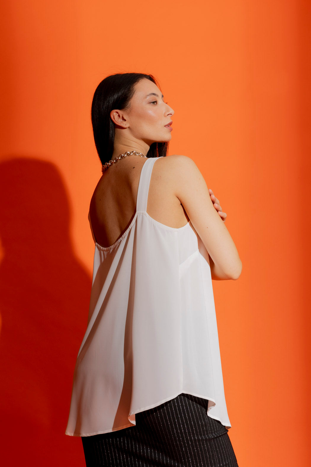 Ivory Wide Strap Cami