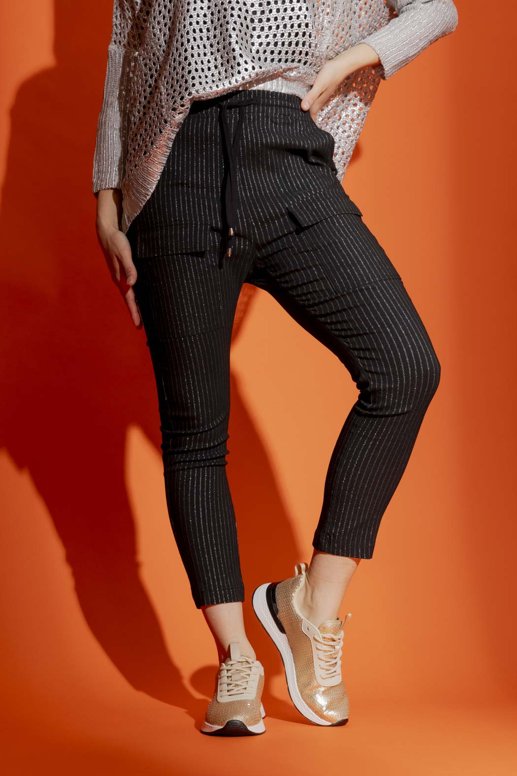 Black Pull On Jogger Pant