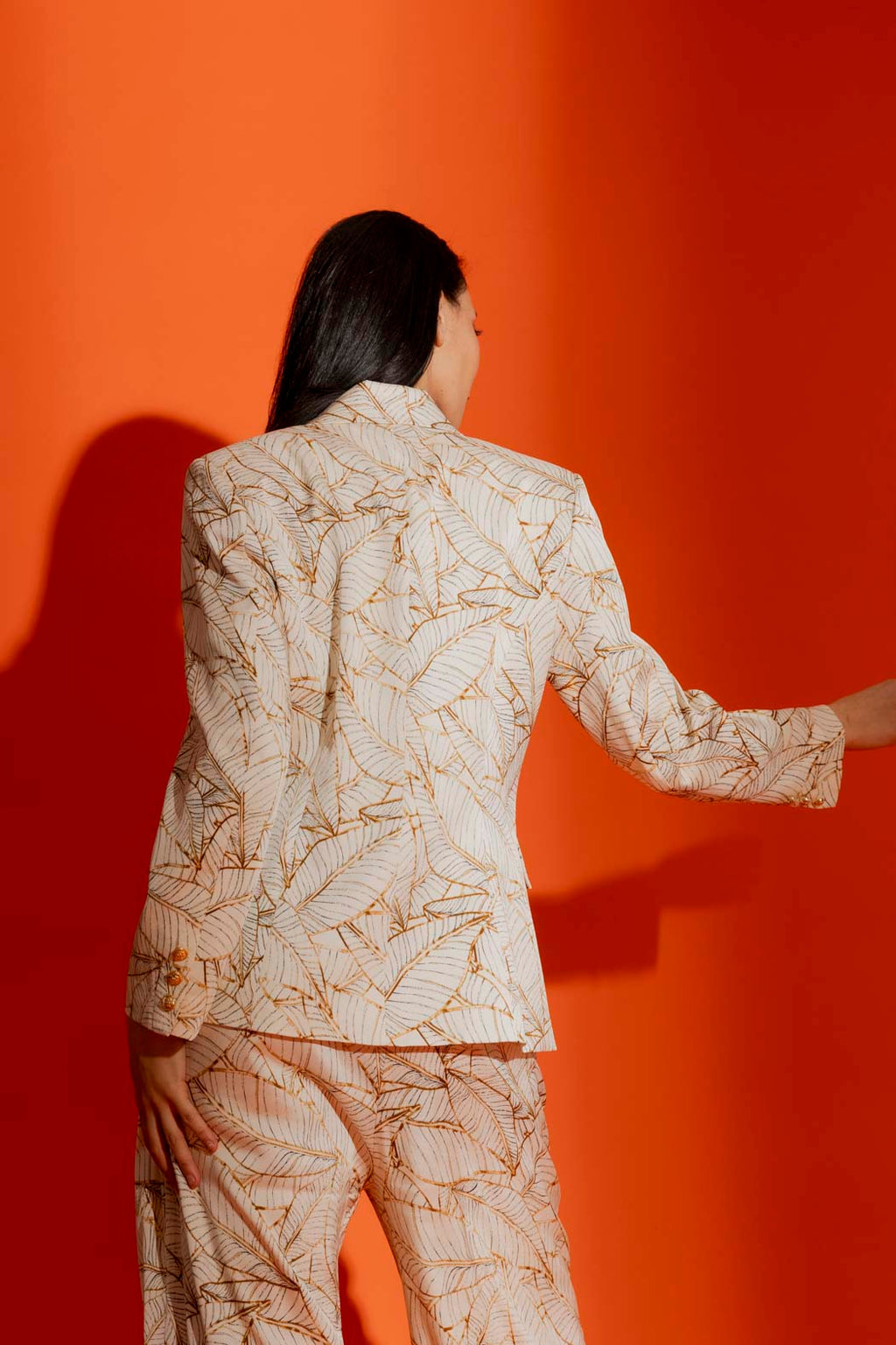 Ivory Leaf Sisca Blazer