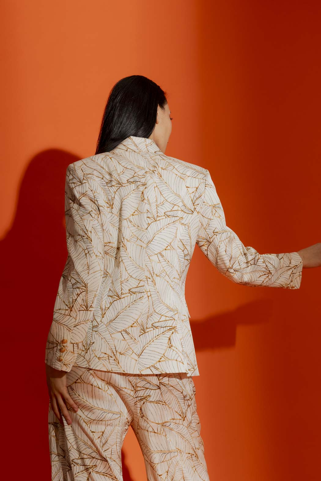Ivory Leaf Sisca Blazer