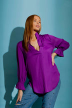 Magenta Femme Blogger Shirt