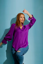 Magenta Femme Blogger Shirt