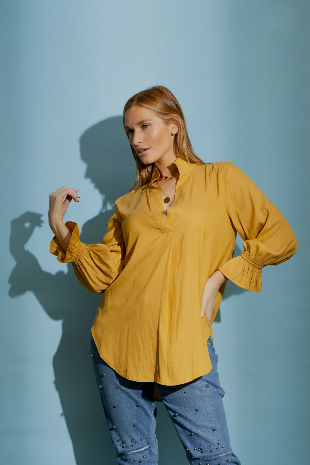 Marigold Femme Blogger Shirt