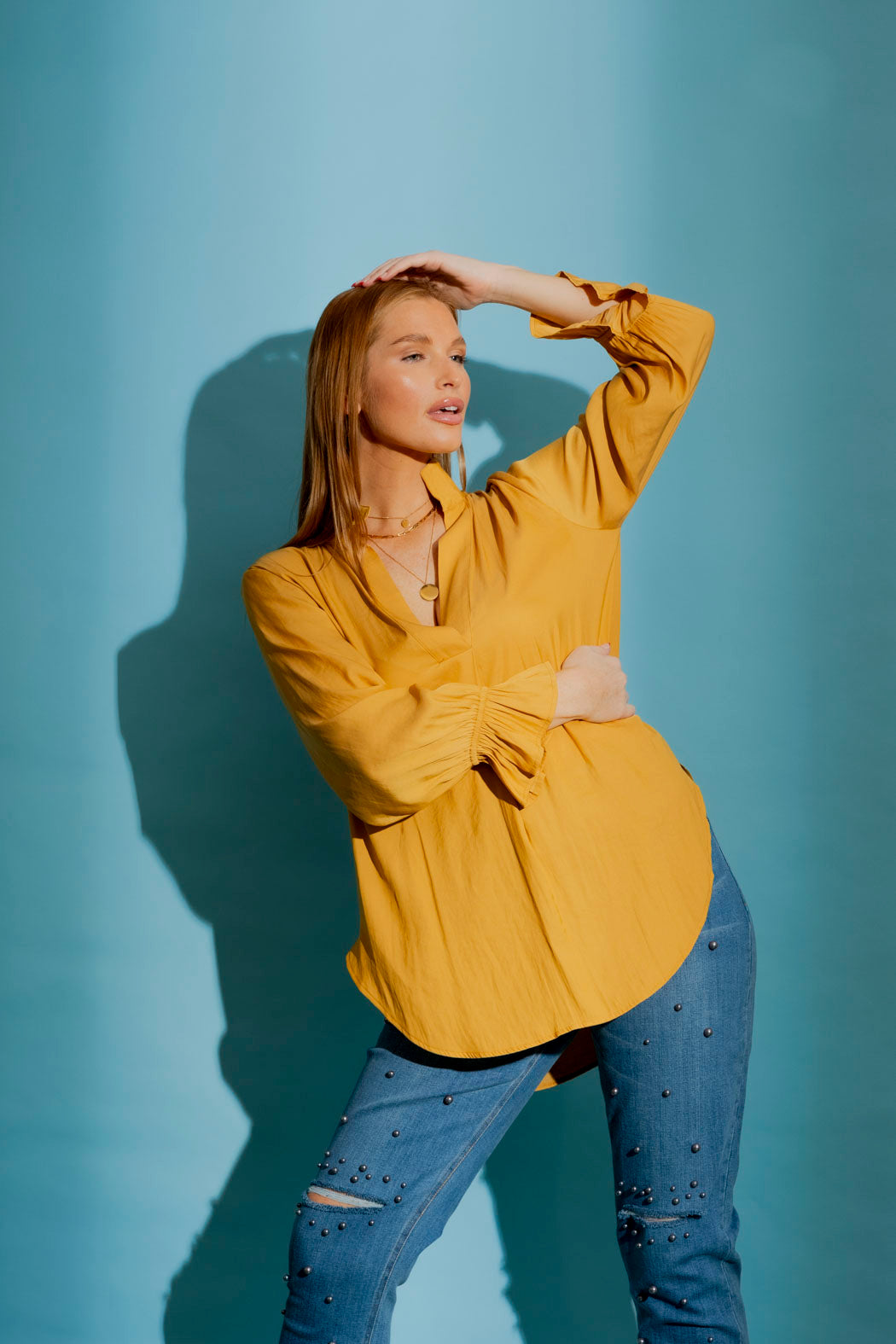Marigold Femme Blogger Shirt
