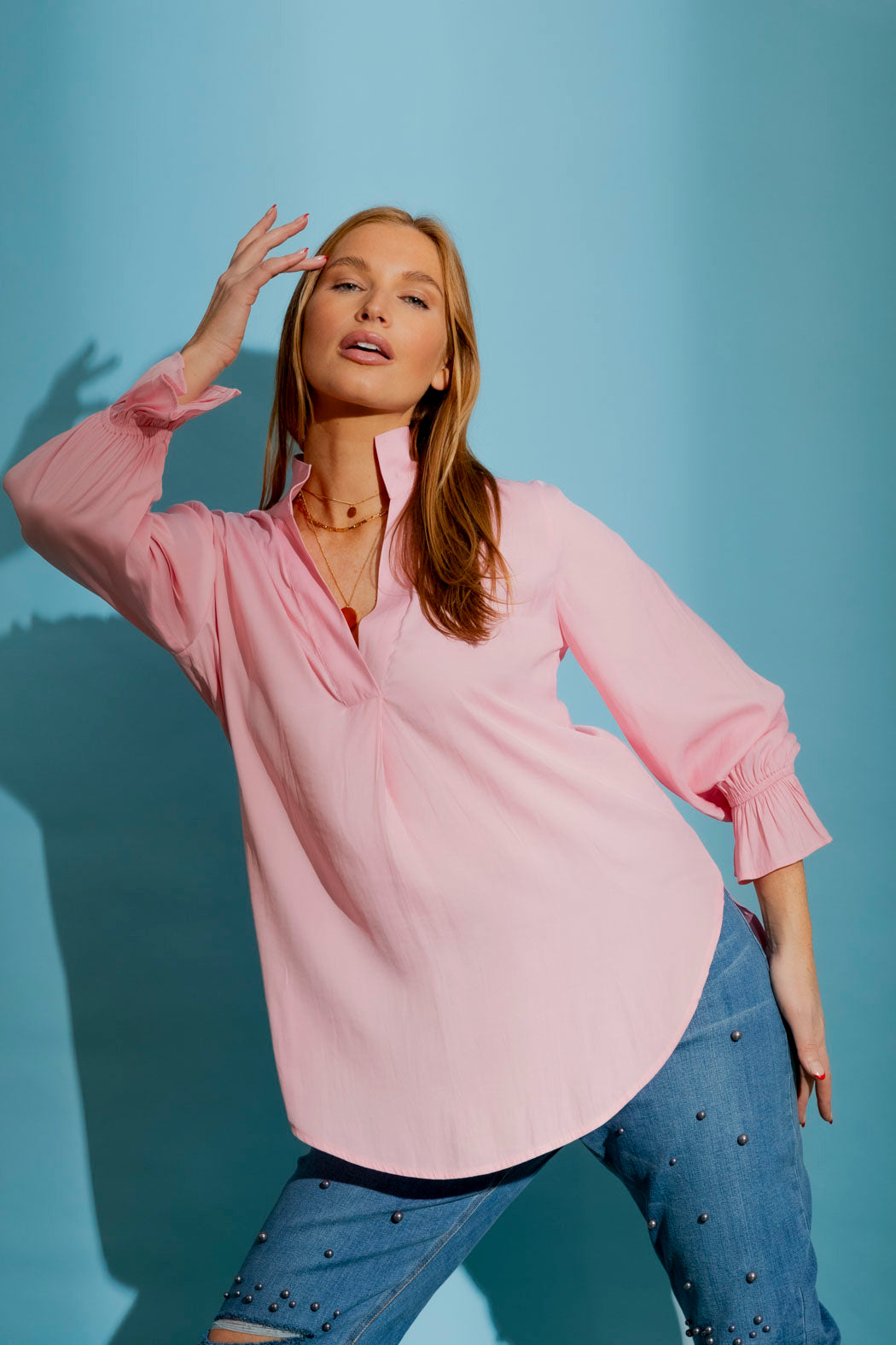 Light Pink Femme Blogger Shirt