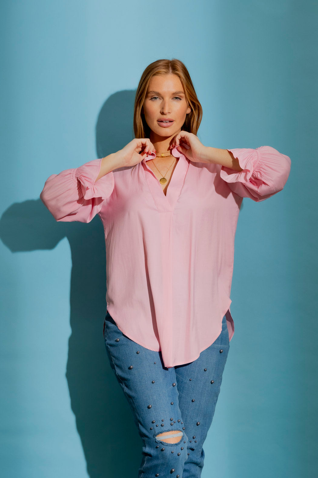 Light Pink Femme Blogger Shirt