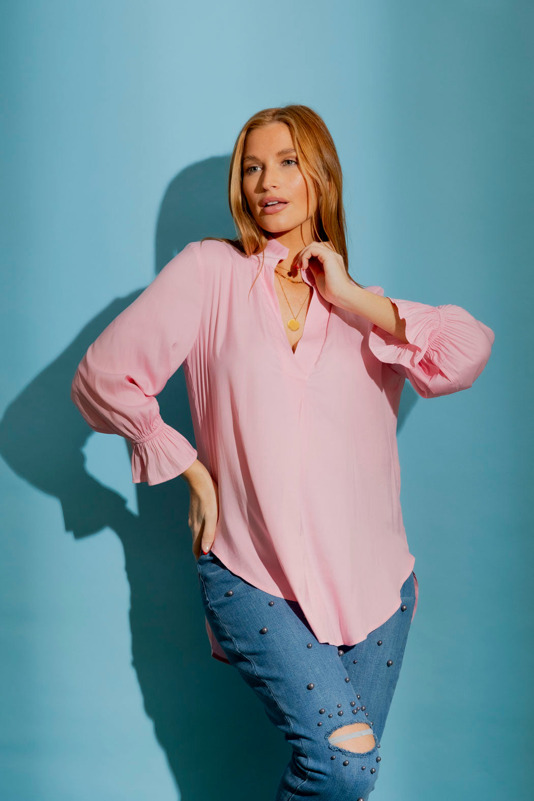 Light Pink Femme Blogger Shirt