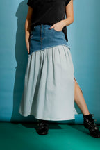 Mid Denim Nicole Skirt