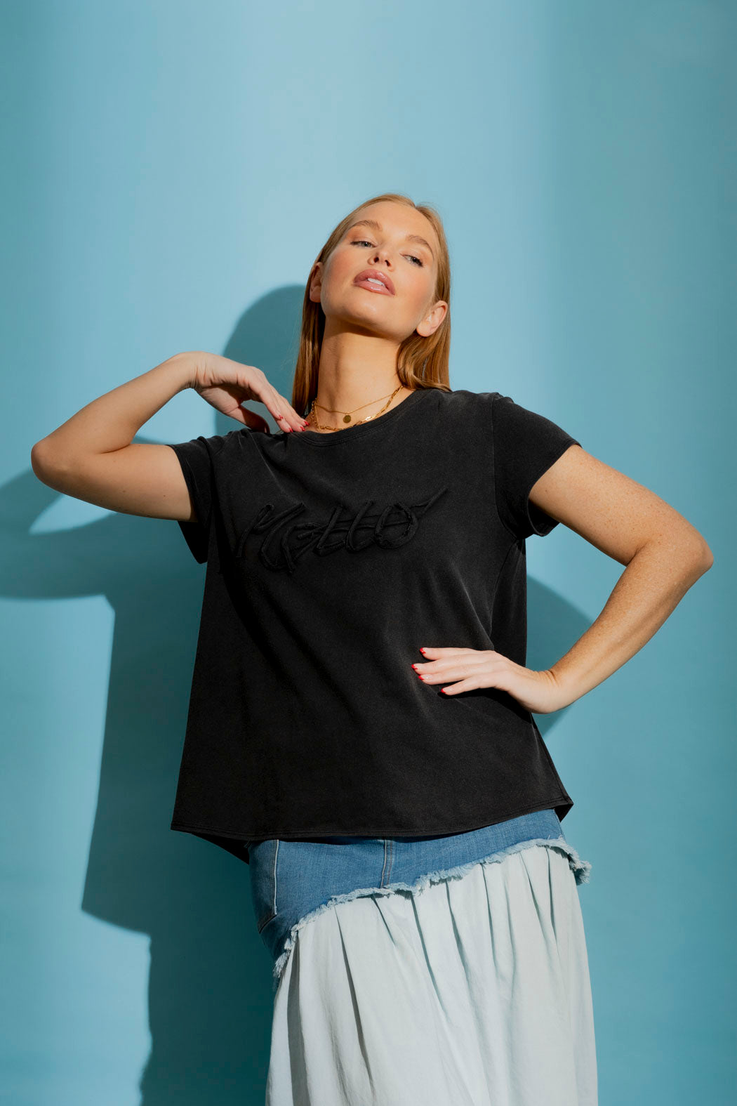 Charcoal Washed Cornelli T-Shirt
