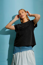 Charcoal Washed Cornelli T-Shirt