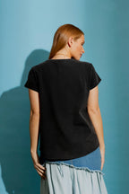 Charcoal Washed Cornelli T-Shirt