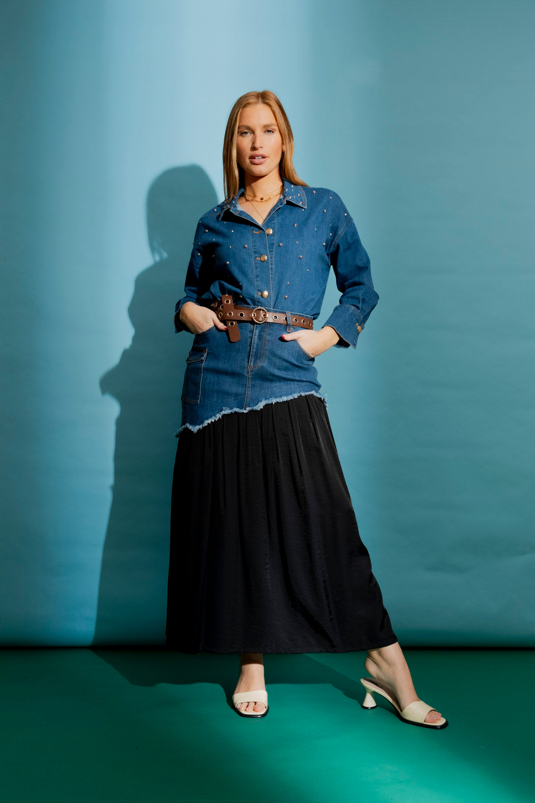 Dark Denim Nicole Skirt