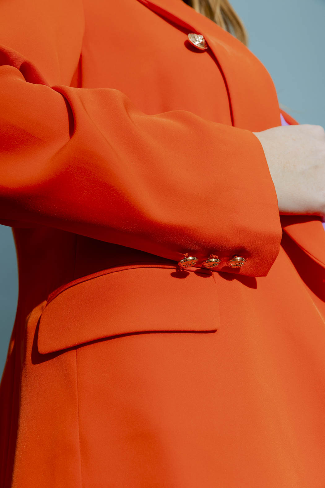 Orange Euro Sisca Blazer