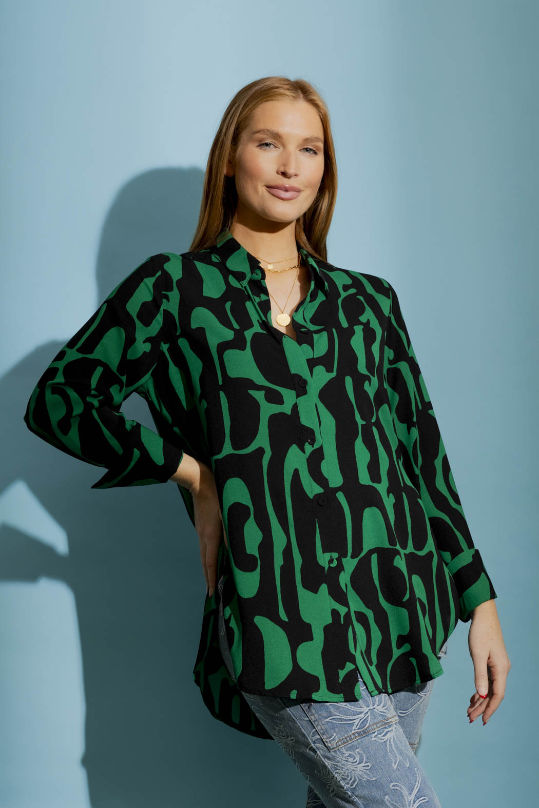 Black/Green Charlie Shirt