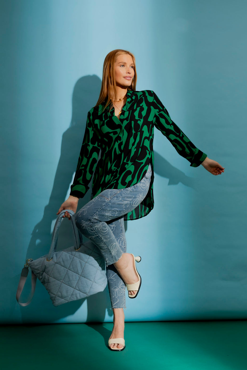 Black/Green Charlie Shirt