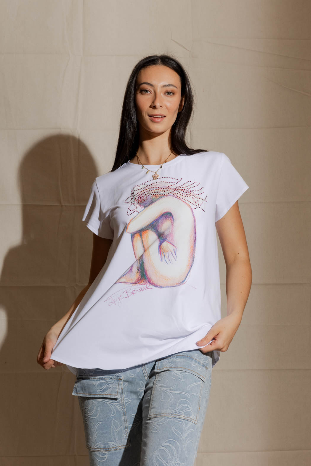 White Madam Cassandra T-Shirt