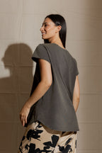 Dark Taupe Madam Cassandra T-Shirt