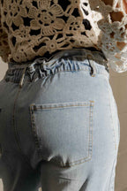 Light Denim Paperbag Jean